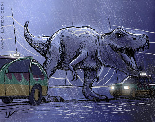 Tiranossauro rex desenho realista