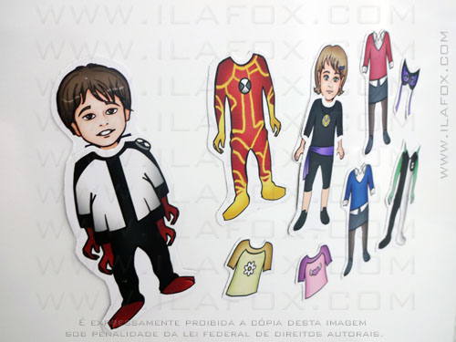 lembrancinha original imã festa infantil tema Ben 10, quatro braços, diamante, aqua-chamas by ila fox