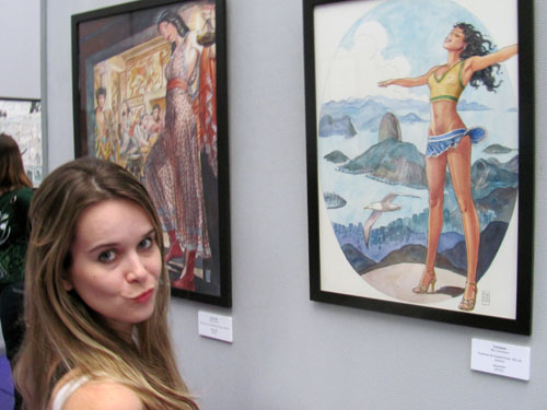 Rio ComiCon 2010 ila fox, exposição manara, foto
