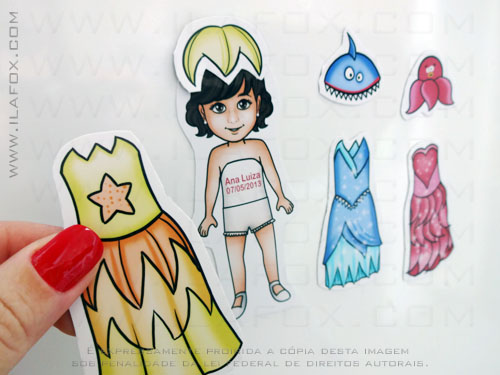 Lembrancinha princesas do mar, lembrancinha de roupinhas, lembrancinha original, by ila fox