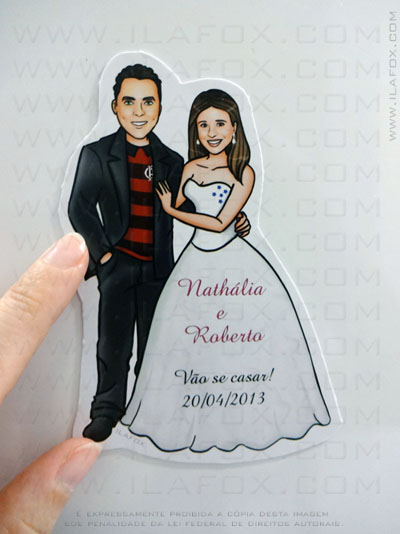 caricatura para casamento, caricatura proporcional, lembrancinhas originais, lembrancinhas personalizadas, by ila fox
