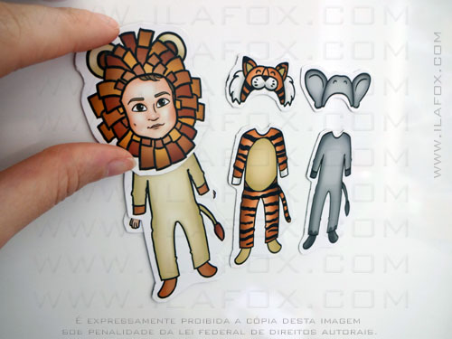 lembrancinha, imã, original, festa infantil, Safari, Leão, Tigre, by ila fox
