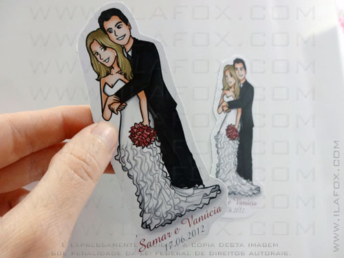 lembrancinha para casamento, lembrancinha original para casamento, lembrancinha magnética personalizada, noivos abraçados
