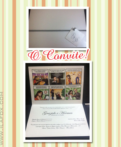 convite personalizado, convite história casal, convite historia em quadrinhos, by ila fox