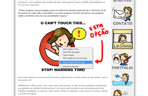 usando Google Images para caçar plagiadores, como encontrar plágios, uso indevido de imagens pessoas usando suas imagens fotos, dicas para ilustradores, by ila fox