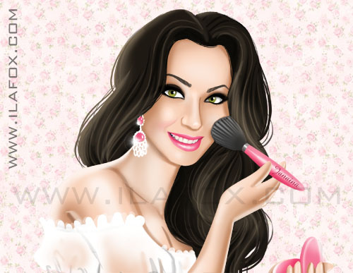 Desenho Janaina, Rosa Chiclete, by ila fox
