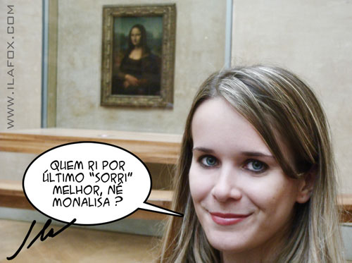 ila fox e monalisa sorrindo