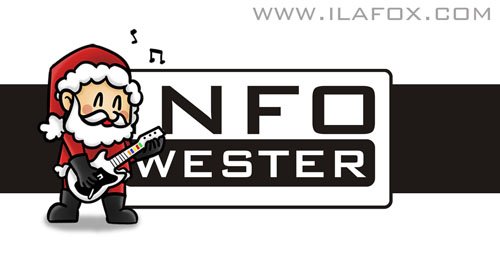 Doodle Infowester Natal 2010, ilustração by ila fox