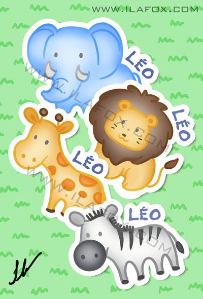Lembrancinha infantil zoologico, elefante, leão, girafa, zebra imãs, by ila fox