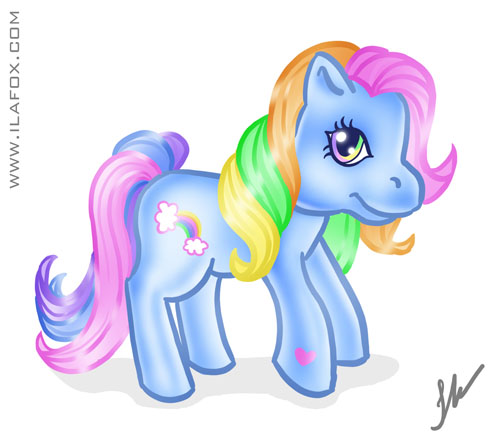Querido poney, Little Pony, Rainbow Dash, desenho de criança, garatuja
