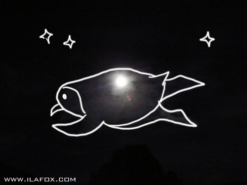 Pareidolia no céu, nuvem e lua