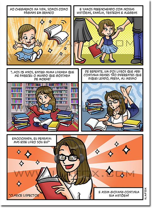 quadrinhos personalizados, quadrinhos pessoais, quadrinhos de presente, by ila fox