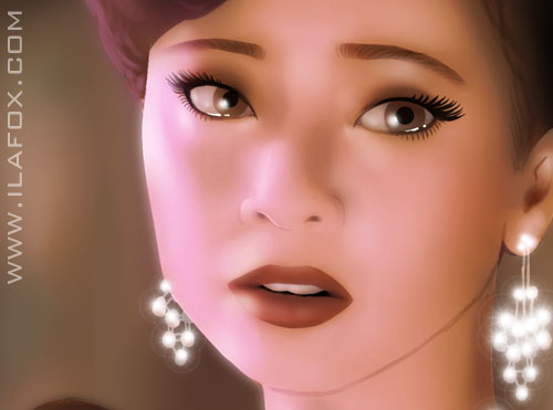 Retrato realista, ilustração, eu tenho um encontro com a primavera, Sheren Tang