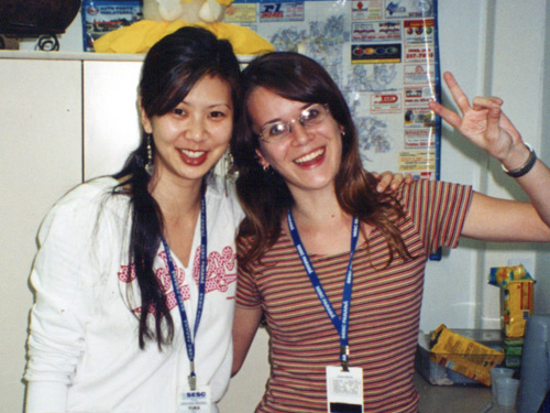 ila fox e Yuka Toyama no Sesc Londrina em 2005, dicas para ilustradores,