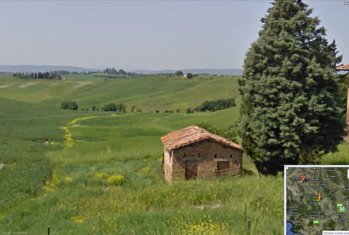 paisagem toscana itália street view, dicas para ilustradores, by ila fox