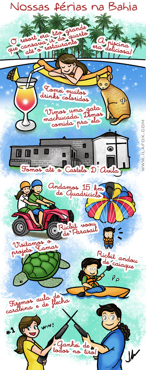 Nossa viagem pra bahia, praia do forte, iberostar praia do forte, iberostar bahia, quadriciclo, parasail, castelo d'avila, castelo da praia do forte, ila fox, ricbit