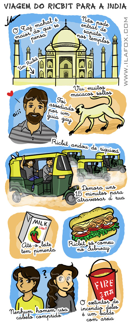 Ricbit vai para India ilustração, India em Fevereiro, by ila fox