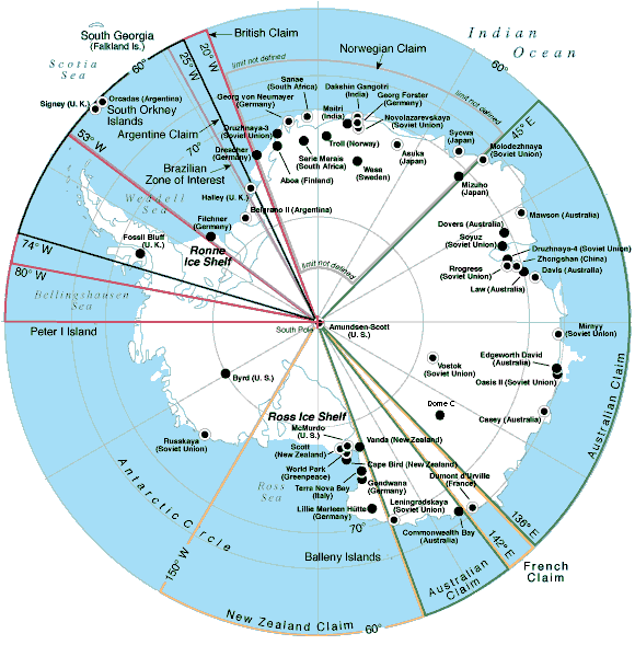 mapa das bases