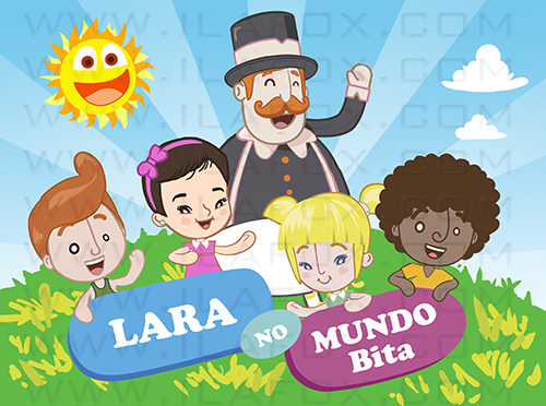 caricatura personalizada mundo de bita, mundo de bita, caricatura infantil, caricatura criança, by ila fox